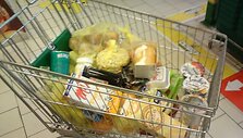 Alano Cho&scaron;nau prekių vežimėlis
