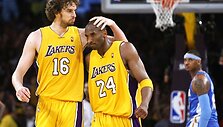 &bdquo;Lakers&ldquo; lyderiai P.Gasolis ir K.Bryantas