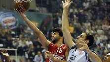 A.Maričius (de&scaron;inėje) padėjo &bdquo;Partizan&ldquo; įveikti &bdquo;Olympiacos&ldquo;