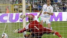 Italams vienintelį įvartį pelnė Leonardo Bonucci