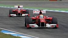 &bdquo;Ferrari&ldquo; komandai skirta bauda už komandinės taktikos taikymą