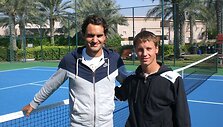 R.Federeris kartu su R.Berankiu treniravosi jau ketvirtą kartą