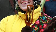 Užgavėnių persirengėliai &ndash; vienas už kitą įspūdingesni. (2009-02-22)