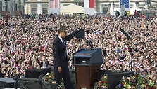Obamos kalba Prahoje.