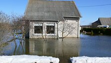 Potvynis Mažeikių rajone: apsemtas Žiogaičių kaimas