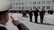 Generolo Jono Žemaičio Lietuvos karo akademijoje Vilniuje vyko vir&scaron;ininko pasikeitimo ceremonija.