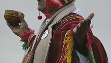 Aimarų gentis Bolivijoje &scaron;venčia Naujuosius metus.