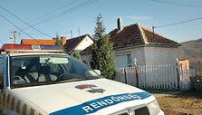 Policijos ma&scaron;ina prie nelaimės vietos