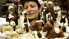 &Scaron;okoladinės figurėlės