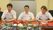 Lietuvių &bdquo;desantą&ldquo; Dubajuje sudarys (i&scaron; kairės) &ndash; K.&Scaron;ik&scaron;nelis, N.Bystriakovas ir V.Milius.