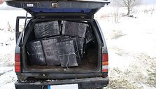 Griovyje atsidūręs bėglio visureigis