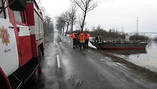 Situacija potvynio zonoje ties Rusnės sala &scaron;e&scaron;tadienio popietę