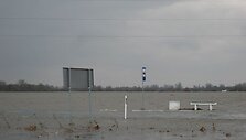 Situacija potvynio zonoje ties Rusnės sala &scaron;e&scaron;tadienio popietę