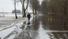 Situacija potvynio zonoje ties Rusnės sala &scaron;e&scaron;tadienio popietę