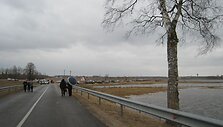 Situacija potvynio zonoje ties Rusnės sala &scaron;e&scaron;tadienio popietę