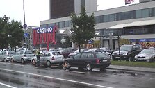 Ratų blokuotojai padirbėjo sostinės Upės gatvėje.