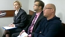 Kaltinamieji (i&scaron; kairės) Lina Andriu&scaron;kevičienė, Petras Butkevičius ir Arūnas Antanaitis teisme