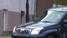 Kaip meras A.Kopūstas vairuoja  visureigį &bdquo;Toyota&ldquo;