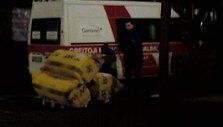 Krovinine transporto priemone paverstas greitosios medicinos pagalbos automobilis