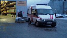 Krovinine transporto priemone paverstas greitosios medicinos pagalbos automobilis