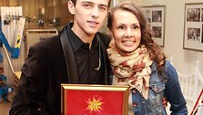 Donatas Montvydas su drauge Veronika Brasaite