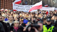 Lenkų protesto akcija Vilniuje
