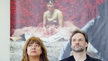 Choreografė, Kauno &scaron;okio teatro &bdquo;Aura&ldquo; vadovė Birutė Letukaitė ir Festivalio &bdquo;Naujasis Baltijos &scaron;okis&ldquo; vadovas Audronis Imbrasas 