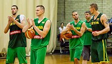 Krep&scaron;inio rinktinės treniruotė