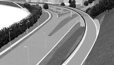 Įkasta simbolinė naujojo viaduko kapsulė.