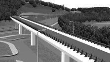 Įkasta simbolinė naujojo viaduko kapsulė.