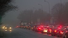 Miestas tir&scaron;to rūko jūroje