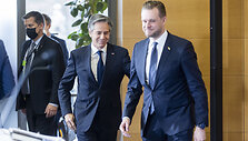 Gabrielius Landsbergis susitiko su JAV valstybės sekretoriumi Antony Blinkenu