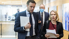 Gabrielius Landsbergis susitiko su Anniken Huitfeldt