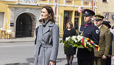 Viktorija Čmilytė-Nielsen pagerbė už Ukrainos laisvę žuvusius ir bekovojančius didvyrius 