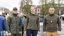 Agnė Bilotaitė, Rustamas Liubajevas ir  Renatas Požėla papasakojo kaip tarnybos pasiruo&scaron;ė užtikrinti saugumą ir rimtį gegužės 9 dieną
