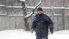 Antradienio rytą Vilniuje sninga