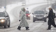 Antradienio rytą Vilniuje sninga