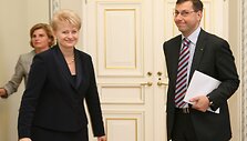 Dalia Grybauskaitė ir Gintaras Steponavičius
