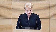 Dalia Grybauskaitė Seime perskaitė metinį prane&scaron;imą