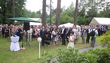 Prancūzijos ambasadorės Maryse Eveline Berniau rezidencijoje susirinkę svečiai paminėjo Bastilijos dieną.