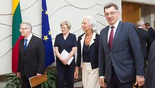 Tarptautinio valiutos fondo vaodvės Christine Lagarde vizitas Lietuvoje