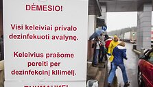 Dezinfekcija Medininkų poste.
