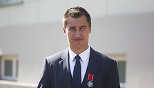 Sportininkui Dainiui Zubrui - valstybės apdovanojimas