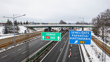 Naujas viadukas vir&scaron; kelio Vilnius-Kaunas Vievyje