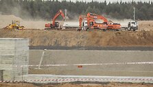 Būsimosios Baltarusijos atominės elektrinės vietoje.