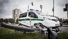 Įvykio vietoje Vilniuje, Ozo g.