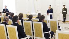 Apdovanojimų prezidentūroje akimirka