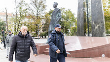 Pareigūnai protestavo prie LR Vyriausybės