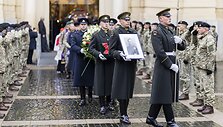 Pulkininko J. Vitkaus-Kazimieraičio laidotuvių ceremonija