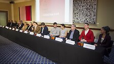 J. Vachtangovo teatro gastrolių Vilniuje pristatymas.